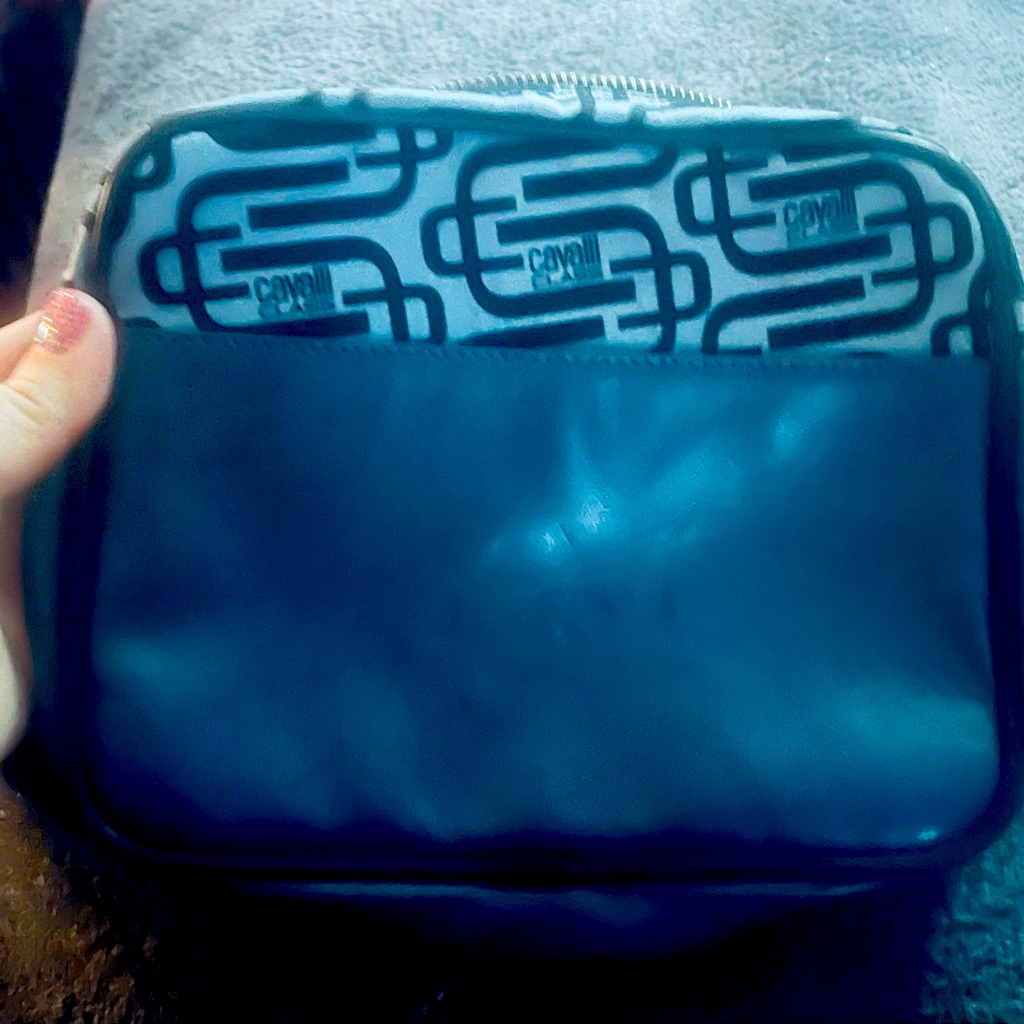 Class By Roberto Cavalli Torino Logo Belt Bag Blue / Black